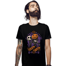 Load image into Gallery viewer, Daily_Deal_Shirts Fitted Shirts, Mens / Small / Black To Scare Or Not To Scare