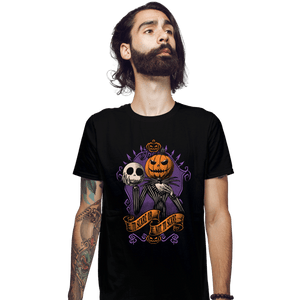 Daily_Deal_Shirts Fitted Shirts, Mens / Small / Black To Scare Or Not To Scare