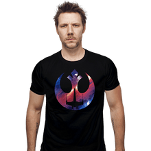 Load image into Gallery viewer, Shirts Fitted Shirts, Mens / Small / Black Rebel Galaxy