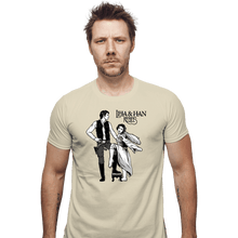 Load image into Gallery viewer, Daily_Deal_Shirts Fitted Shirts, Mens / Small / Sand Leia & Han Rebels
