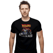 Load image into Gallery viewer, Daily_Deal_Shirts Fitted Shirts, Mens / Small / Black Back To The Animation