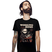 Load image into Gallery viewer, Shirts Fitted Shirts, Mens / Small / Black Working From Home