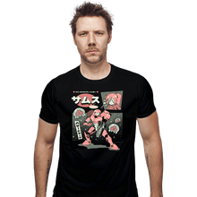 Load image into Gallery viewer, Daily_Deal_Shirts Fitted Shirts, Mens / Small / Black Bounty Hunter From Space