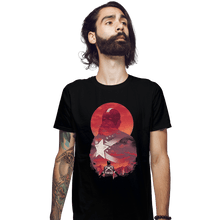 Load image into Gallery viewer, Shirts Fitted Shirts, Mens / Small / Black Red Guardian Sun