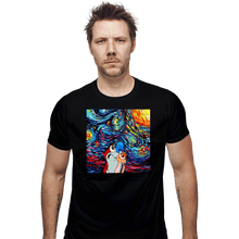 Load image into Gallery viewer, Secret_Shirts Fitted Shirts, Mens / Small / Black Van Gogh Never Experienced Space Madness!