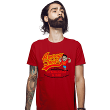 Load image into Gallery viewer, Shirts Fitted Shirts, Mens / Small / Red Average Joes Gym