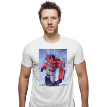 Load image into Gallery viewer, Secret_Shirts Fitted Shirts, Mens / Small / White Optimus Watercolor