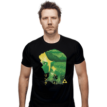 Load image into Gallery viewer, Shirts Fitted Shirts, Mens / Small / Black Hyrule Hero