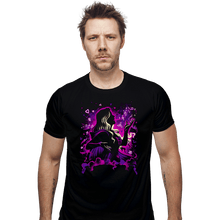 Load image into Gallery viewer, Daily_Deal_Shirts Fitted Shirts, Mens / Small / Black Love Witch