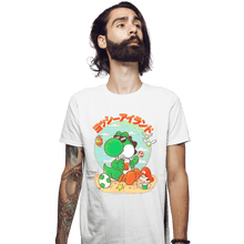 Load image into Gallery viewer, Daily_Deal_Shirts Fitted Shirts, Mens / Small / White Yoshi Vacation
