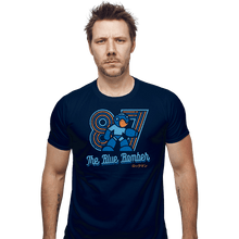 Load image into Gallery viewer, Shirts Fitted Shirts, Mens / Small / Navy The Blue Bomber