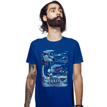Load image into Gallery viewer, Shirts Fitted Shirts, Mens / Small / Royal Blue Green Hill Zone