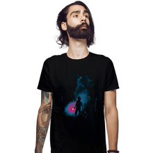 Load image into Gallery viewer, Daily_Deal_Shirts Fitted Shirts, Mens / Small / Black Attack On T-Rex