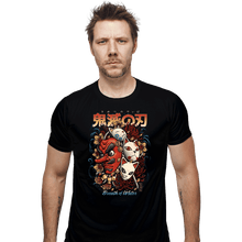 Load image into Gallery viewer, Daily_Deal_Shirts Fitted Shirts, Mens / Small / Black Breath of Water
