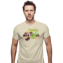 Load image into Gallery viewer, Daily_Deal_Shirts Fitted Shirts, Mens / Small / Sand Lonely Skunk