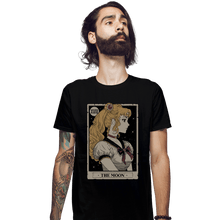 Load image into Gallery viewer, Daily_Deal_Shirts Fitted Shirts, Mens / Small / Black Tarot Of The Moon