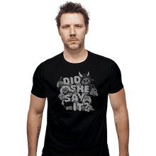 Load image into Gallery viewer, Shirts Fitted Shirts, Mens / Small / Black Did She Say It?