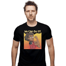 Load image into Gallery viewer, Shirts Fitted Shirts, Mens / Small / Black Lower Decks Can Do It