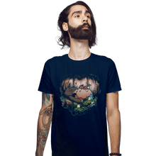Load image into Gallery viewer, Shirts Fitted Shirts, Mens / Small / Navy Forest Dreamers
