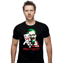 Load image into Gallery viewer, Daily_Deal_Shirts Fitted Shirts, Mens / Small / Black Why So Tasty?