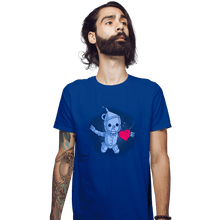 Load image into Gallery viewer, Shirts Fitted Shirts, Mens / Small / Royal Blue Neverheart