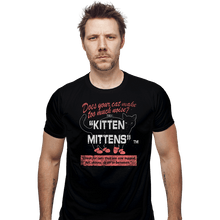 Load image into Gallery viewer, Secret_Shirts Fitted Shirts, Mens / Small / Black Kitten Mittens