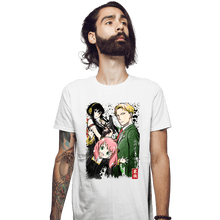 Load image into Gallery viewer, Daily_Deal_Shirts Fitted Shirts, Mens / Small / White Forger Family Watercolor