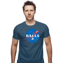 Load image into Gallery viewer, Secret_Shirts Fitted Shirts, Mens / Small / Indigo Blue Balls