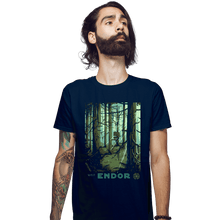 Load image into Gallery viewer, Shirts Fitted Shirts, Mens / Small / Navy Visit Endor