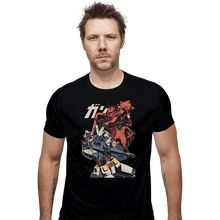 Load image into Gallery viewer, Shirts Fitted Shirts, Mens / Small / Black Zaku VS RX 78-2