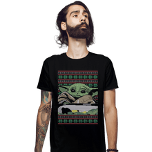 Load image into Gallery viewer, Shirts Fitted Shirts, Mens / Small / Black Baby Yoda Ugly Sweater