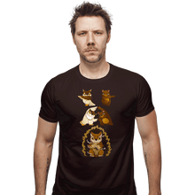 Load image into Gallery viewer, Secret_Shirts Fitted Shirts, Mens / Small / Dark Chocolate Owl Bear Fusion