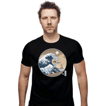 Load image into Gallery viewer, Shirts Fitted Shirts, Mens / Small / Black The Great Wave Of Republic City
