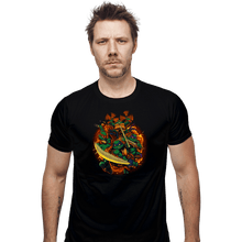 Load image into Gallery viewer, Daily_Deal_Shirts Fitted Shirts, Mens / Small / Black Cowabunga