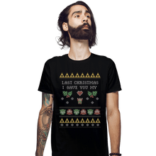 Load image into Gallery viewer, Shirts Fitted Shirts, Mens / Small / Black Link To My Heart