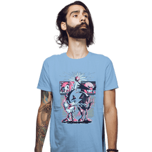 Load image into Gallery viewer, Daily_Deal_Shirts Fitted Shirts, Mens / Small / Powder Blue Race For The Future