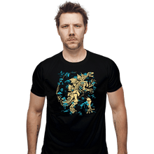 Load image into Gallery viewer, Daily_Deal_Shirts Fitted Shirts, Mens / Small / Black Kaiju Fossils