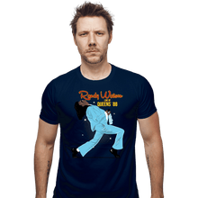 Load image into Gallery viewer, Daily_Deal_Shirts Fitted Shirts, Mens / Small / Navy Live At Queens '88