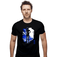 Load image into Gallery viewer, Shirts Fitted Shirts, Mens / Small / Black Cosmic Pilot