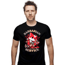 Load image into Gallery viewer, Daily_Deal_Shirts Fitted Shirts, Mens / Small / Black Barbarian's Call