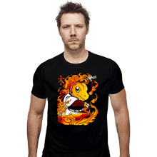 Load image into Gallery viewer, Daily_Deal_Shirts Fitted Shirts, Mens / Small / Black Hashira Fire