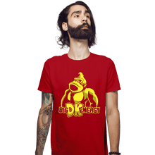 Load image into Gallery viewer, Daily_Deal_Shirts Fitted Shirts, Mens / Small / Red Big DK Energy