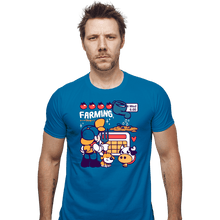 Load image into Gallery viewer, Shirts Fitted Shirts, Mens / Small / Sapphire Farmer Days