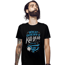 Load image into Gallery viewer, Shirts Fitted Shirts, Mens / Small / Black What Doesn't Kill You Gives You XP