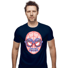 Load image into Gallery viewer, Daily_Deal_Shirts Fitted Shirts, Mens / Small / Navy Secret ID