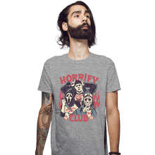 Load image into Gallery viewer, Daily_Deal_Shirts Fitted Shirts, Mens / Small / Sports Grey Horrify Club