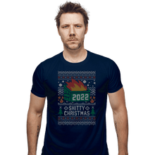 Load image into Gallery viewer, Secret_Shirts Fitted Shirts, Mens / Small / Navy Ugly Shitty Christmas Sweater