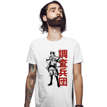 Load image into Gallery viewer, Shirts Fitted Shirts, Mens / Small / White Titan Shifter