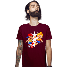 Load image into Gallery viewer, Secret_Shirts Fitted Shirts, Mens / Small / Maroon Lucas & Ness