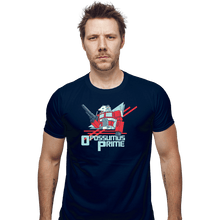 Load image into Gallery viewer, Shirts Fitted Shirts, Mens / Small / Navy Opossumus Prime